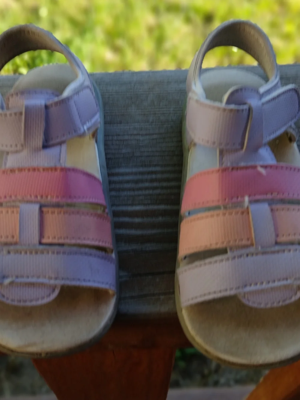 Active USA Purple Kids' Sandals with Truck Accent